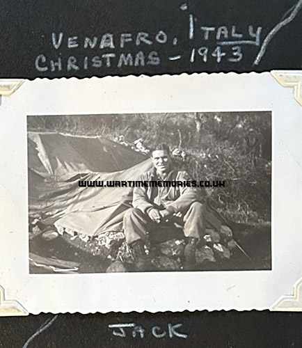 Jack Rosendale near Venafro, Italy, 1943